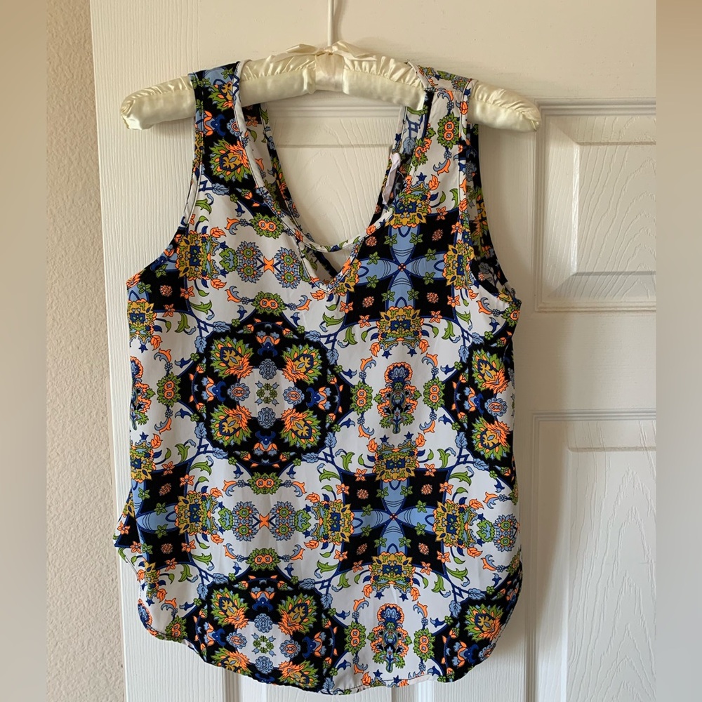 Lush Nordstrom boho tank, satin feel material